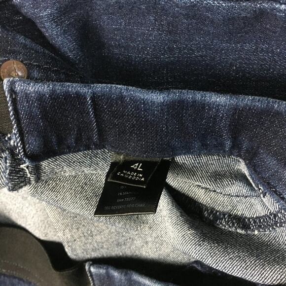 Simply Vera Jeggings Dark Wash Denim Skinny Jean Leggings Women's sz 4 Long - Picture 8 of 12
